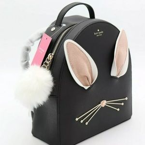 New Kate spade cute bunny backpack leather rabbit